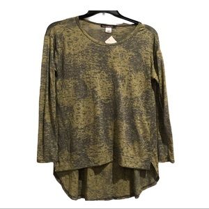 HiLo Neon Yellow/Gray Oversized Tunic